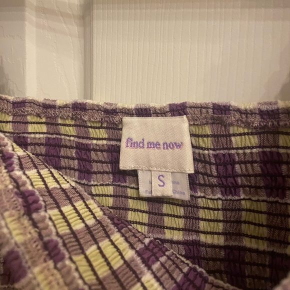 Revolve “Find Me Now” Lala Smocked Top in Plum Jam - Picture 4 of 5